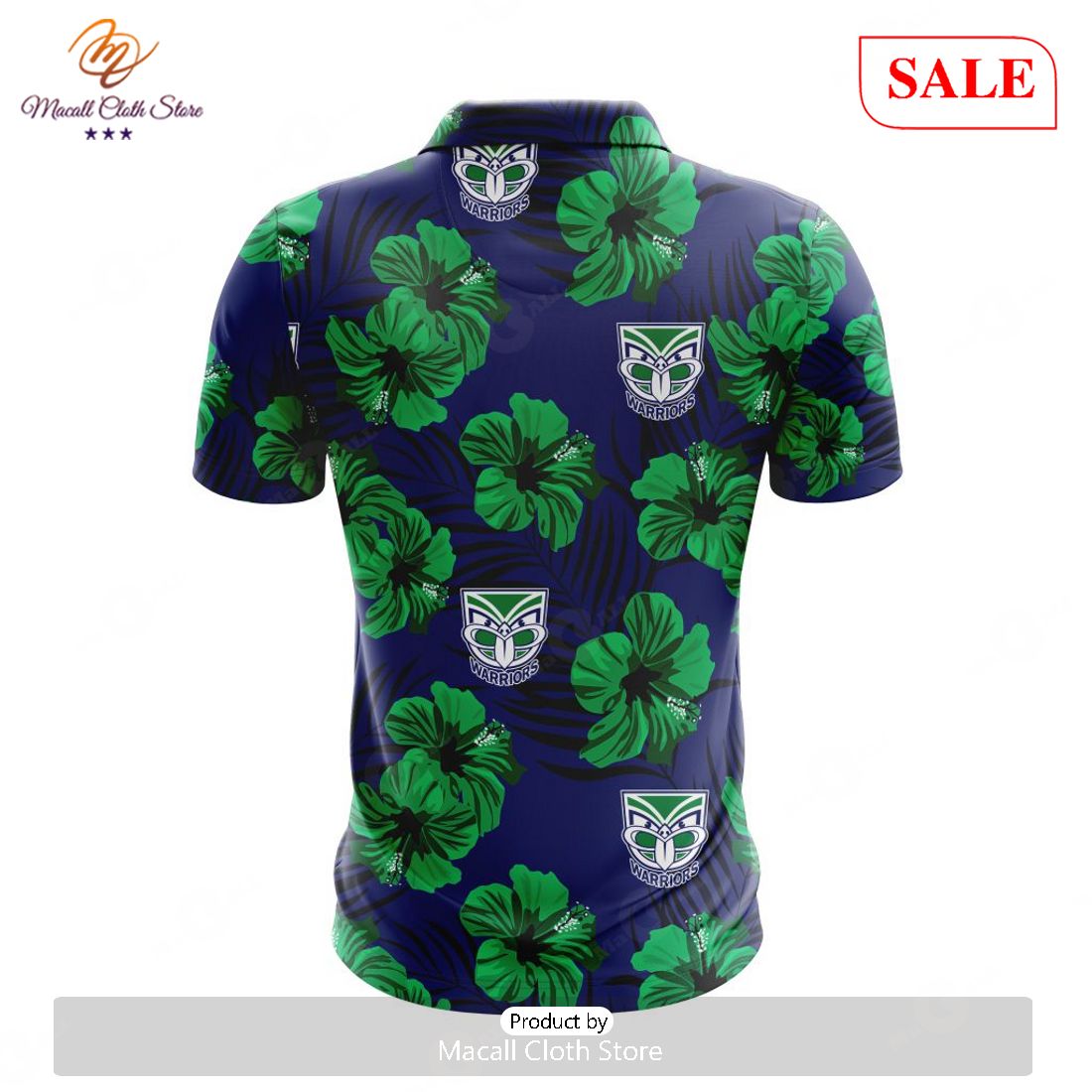 SALE NRL New Zealand Warriors Special Aloha Golf Polo Design