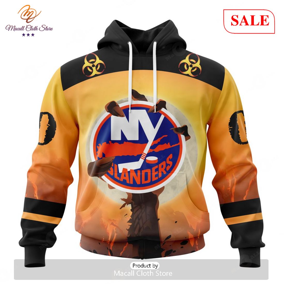 SALE NHL Personalized New York Islanders Special Zombie Design For Halloween Hoodie Sweatshirt 3D SALE NHL Personalized New York Islanders Special Zombie Design For Halloween Hoodie Sweatshirt 3D