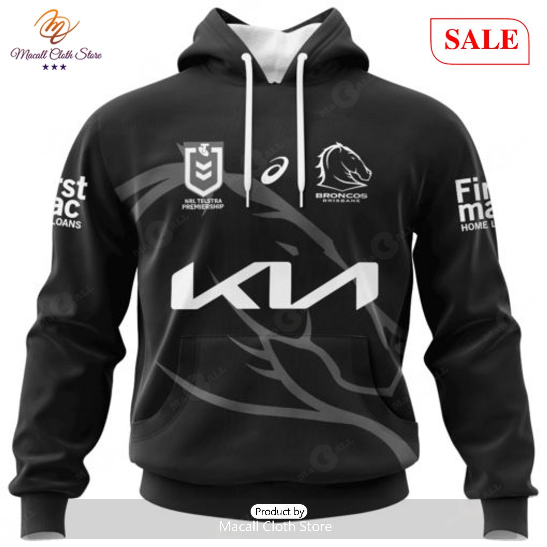 SALE NRL Personalized Brisbane Broncos Special Monochrome Design Hoodie Sweatshirt 3D SALE NRL Personalized Brisbane Broncos Special Monochrome Design Hoodie Sweatshirt 3D
