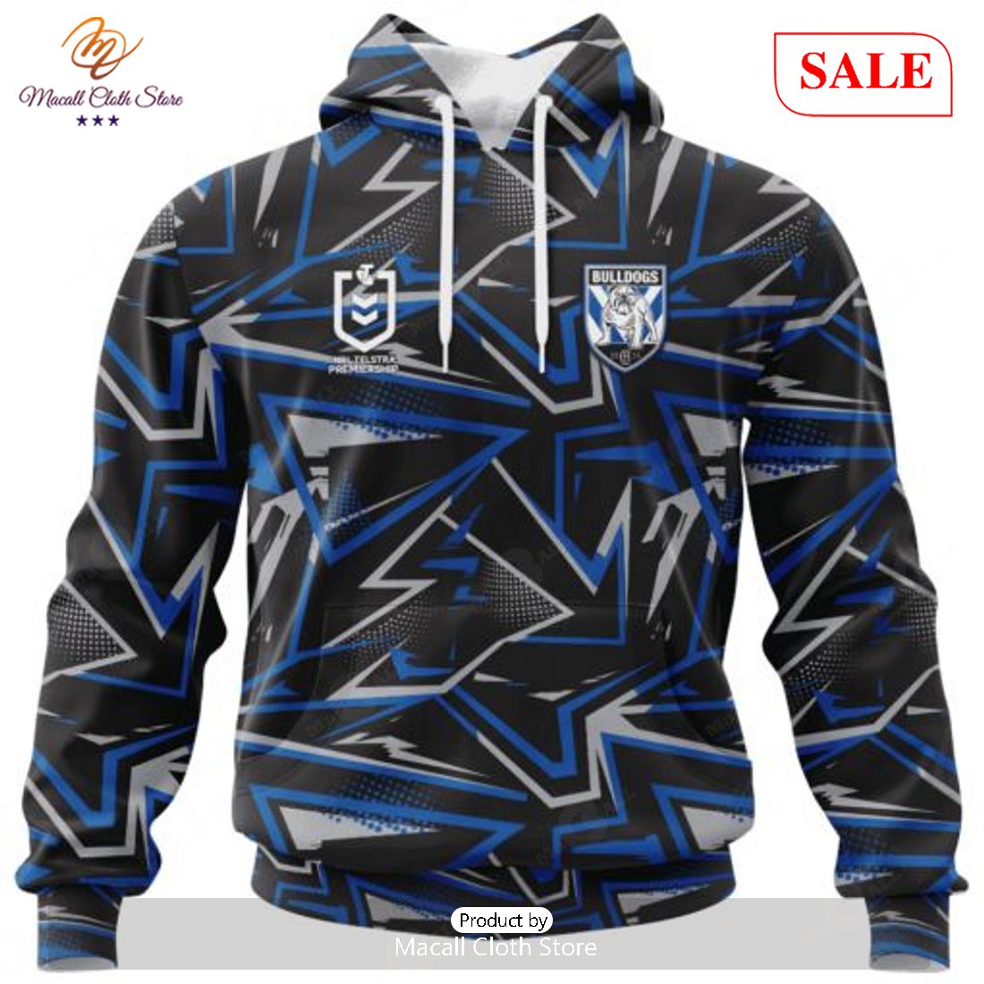 SALE NRL Personalized Canterbury-Bankstown Bulldogs Special Abstract Design Hoodie Sweatshirt 3D SALE NRL Personalized Canterbury-Bankstown Bulldogs Special Abstract Design Hoodie Sweatshirt 3D