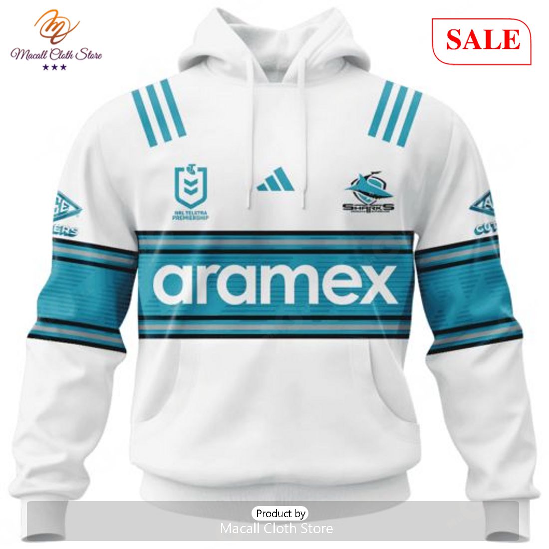 SALE NRL Personalized Cronulla-Sutherland Sharks Special Heritage 2 Design Hoodie Sweatshirt 3D