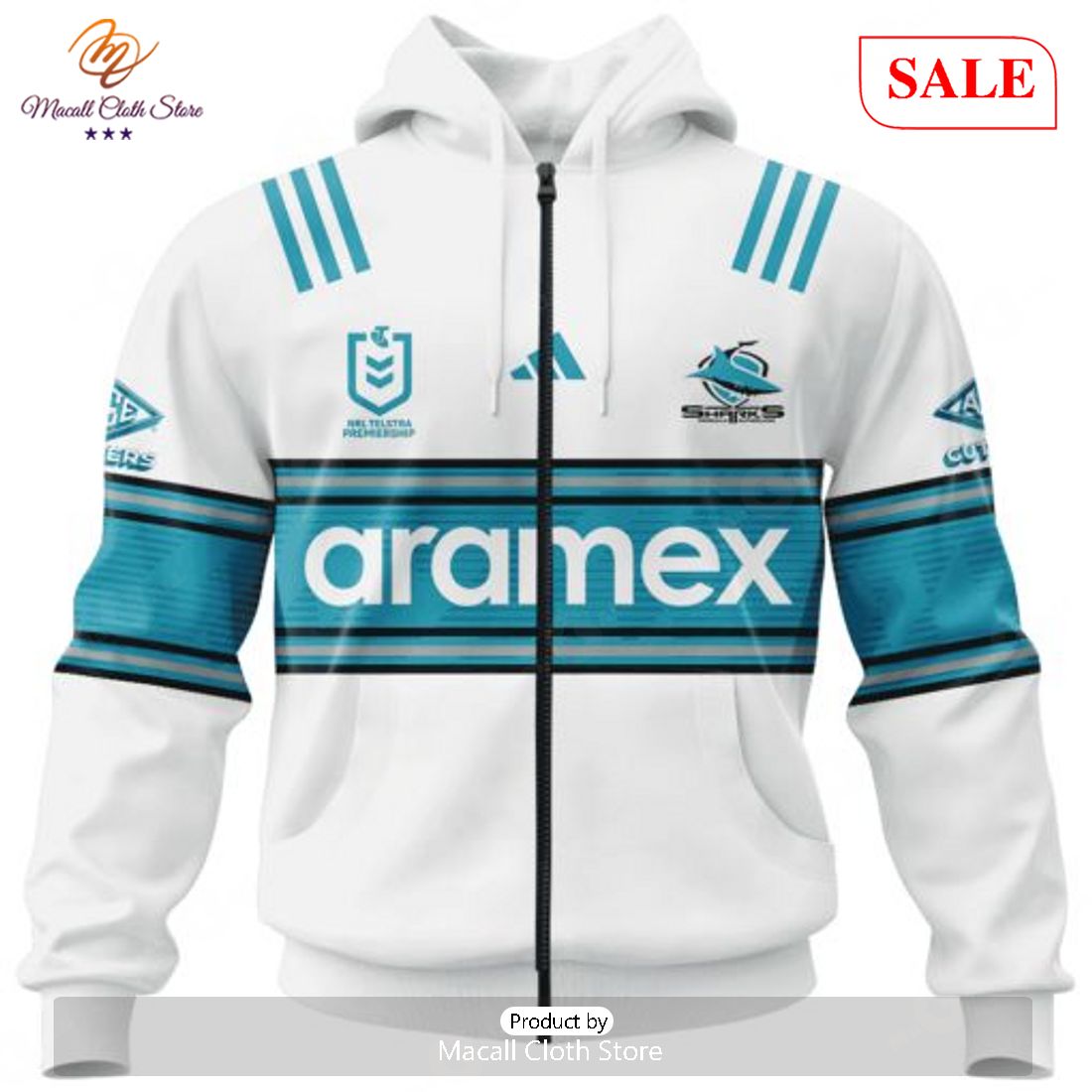 SALE NRL Personalized Cronulla-Sutherland Sharks Special Heritage 2 Design Hoodie Sweatshirt 3D