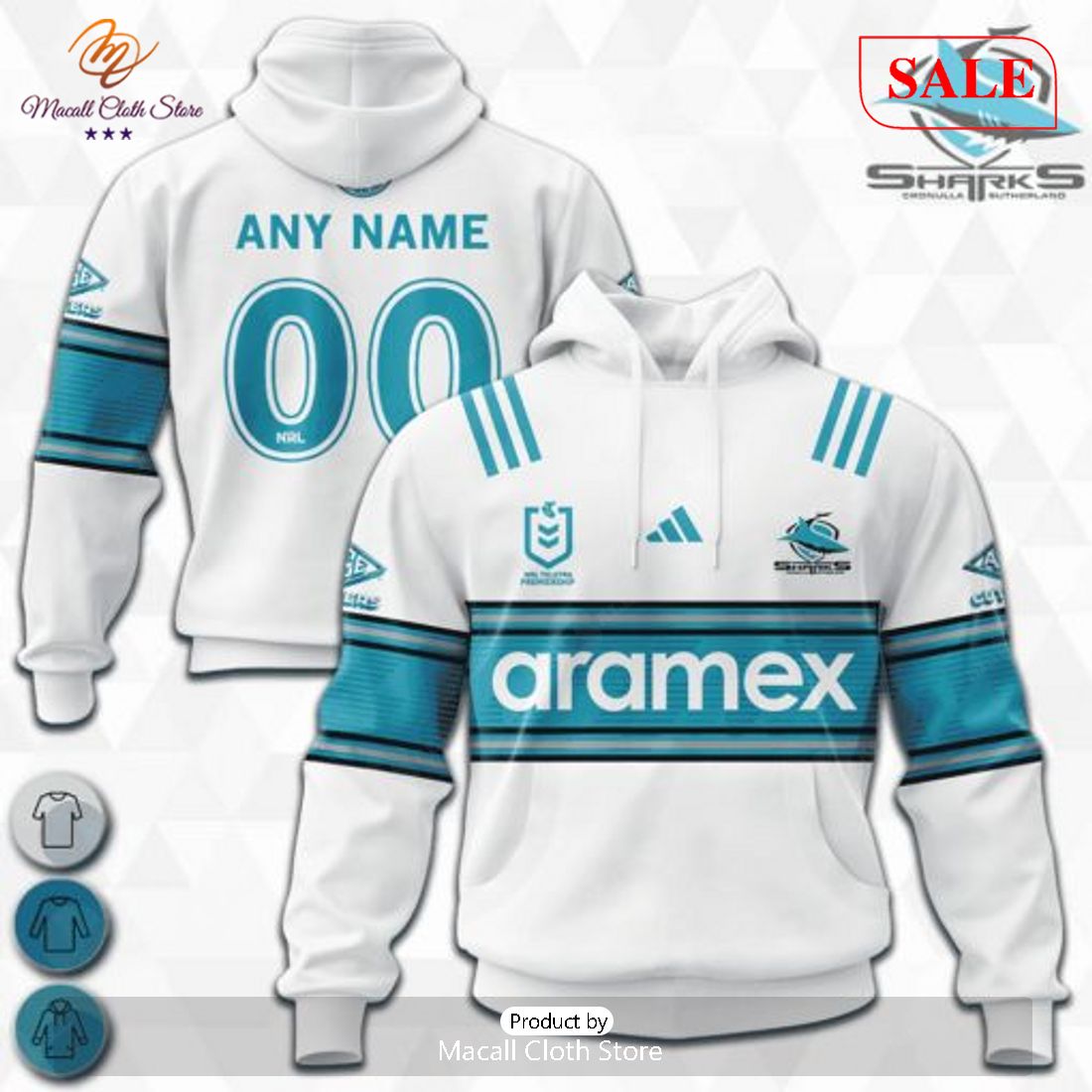 SALE NRL Personalized Cronulla-Sutherland Sharks Special Heritage 2 Design Hoodie Sweatshirt 3D SALE NRL Personalized Cronulla-Sutherland Sharks Special Heritage 2 Design Hoodie Sweatshirt 3D
