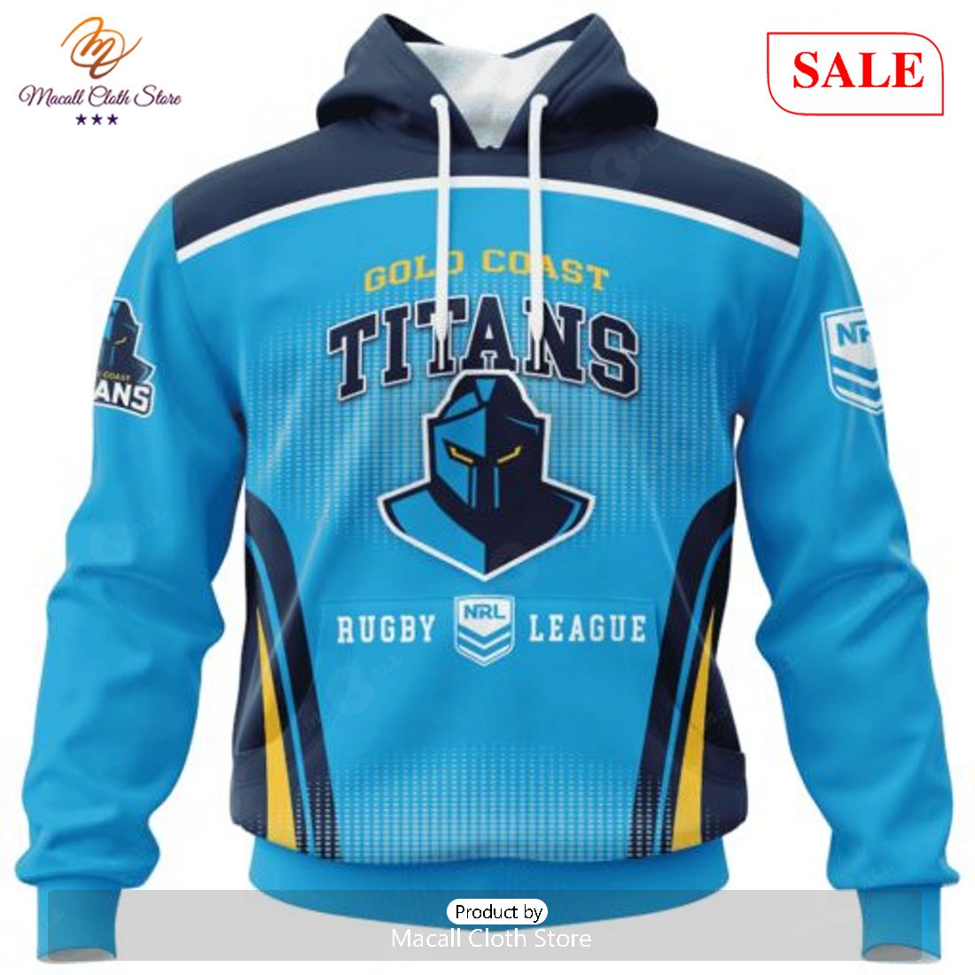 SALE NRL Personalized Gold Coast Titans Special Sideline Design Hoodie Sweatshirt 3D SALE NRL Personalized Gold Coast Titans Special Sideline Design Hoodie Sweatshirt 3D