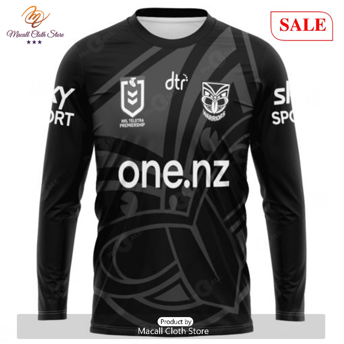 SALE NRL Personalized New Zealand Warriors Special Monochrome Design Hoodie Sweatshirt 3D SALE NRL Personalized New Zealand Warriors Special Monochrome Design Hoodie Sweatshirt 3D