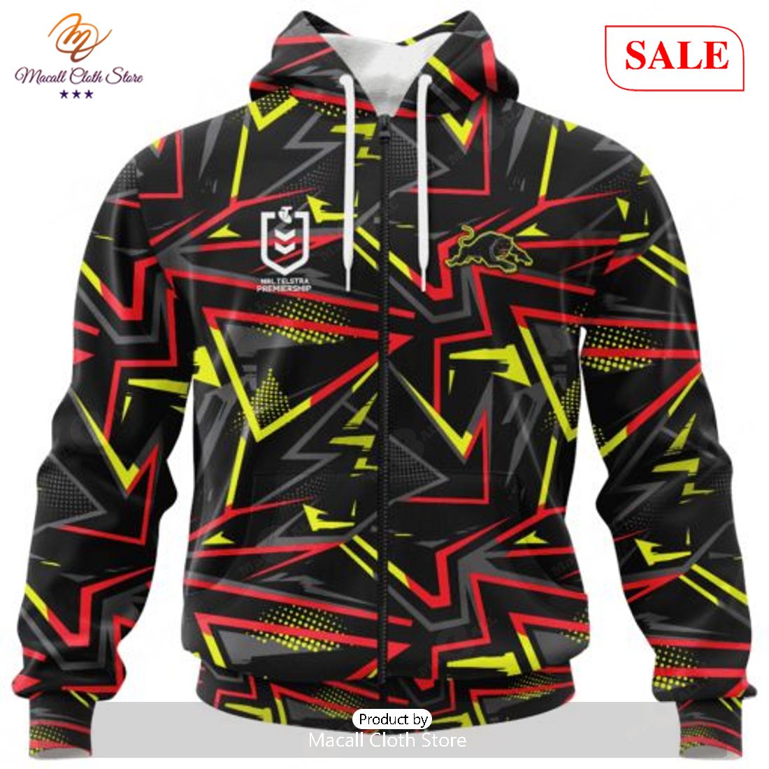 SALE NRL Personalized Penrith Panthers Special Abstract Design Hoodie Sweatshirt 3D