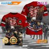 SALE All Gave Some Some Gave All Though And Kneeling Soldier American Flag Veterans Day T-Shirt