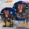 SALE Armed Forces USAF Air Forces Military Eagle With Rifles And Kneeling Soldier Veterans Day T-Shirt