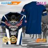 SALE Home Of The Free Because Of The Brave Veteran Eagle With American Flag And Kneeling Soldier Veterans Day T-Shirt