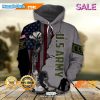 SALE Armed Forces USN Navy Soldier Military Gold Anchor And Battle Ship American Flag Veterans Day Hoodie Sweatshirt 3D