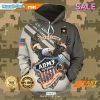SALE U.S Army Veteran Army Star Logo And American Flag Camouflage Veterans Day Hoodie Sweatshirt 3D