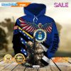 SALE United States Army American Flag With Army Logo And Kneeling Soldier Veterans Day Hoodie Sweatshirt 3D