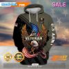 SALE US Army Veteran Eagle With American Flag And Kneeling Soldier Veterans Day Hoodie Sweatshirt 3D