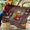 SALE Seattle Seahawks Baby Yoda Sports Gift Quilt Blanket
