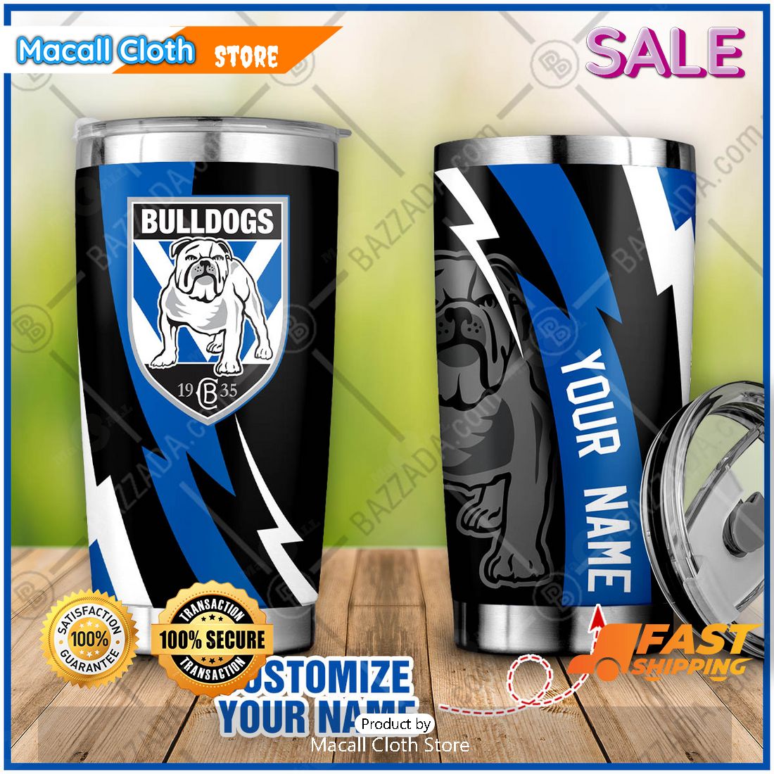 SALE Personalize NRL Big Logo Team Canterbury-Bankstown Bulldogs Tumbler SALE Personalize NRL Big Logo Team Canterbury-Bankstown Bulldogs Tumbler