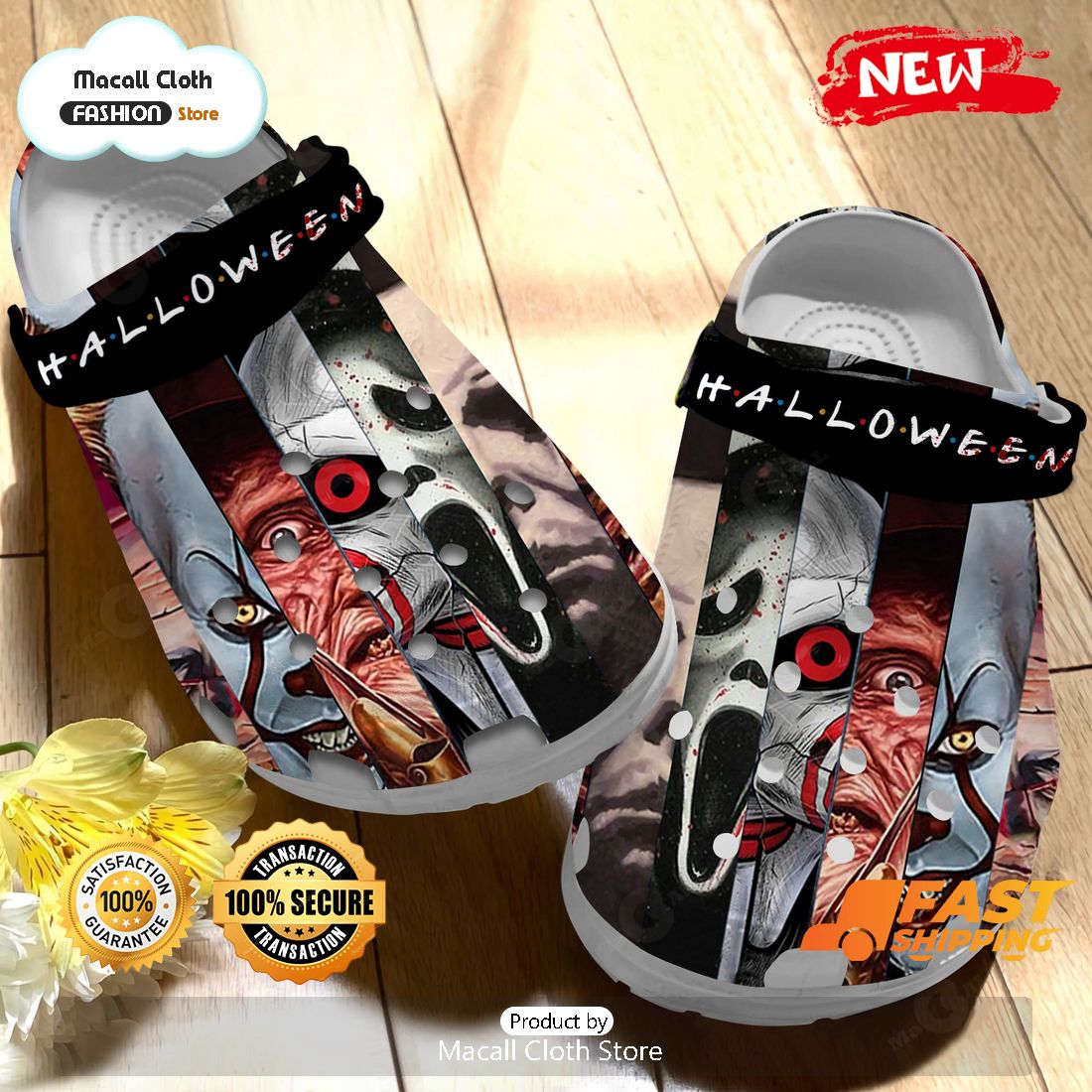 HOT Horror Masks Halloween Crocs Shoes - Macall Cloth Store - Destination  for fashionistas