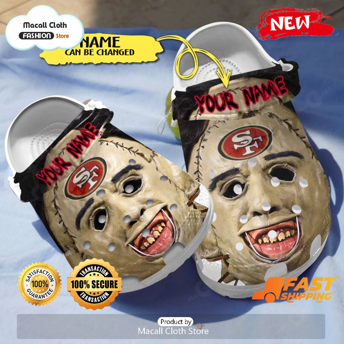 HOT Horror Movie Crocs, Leatherface Horror Crocs HOT Horror Movie Crocs, Leatherface Horror Crocs