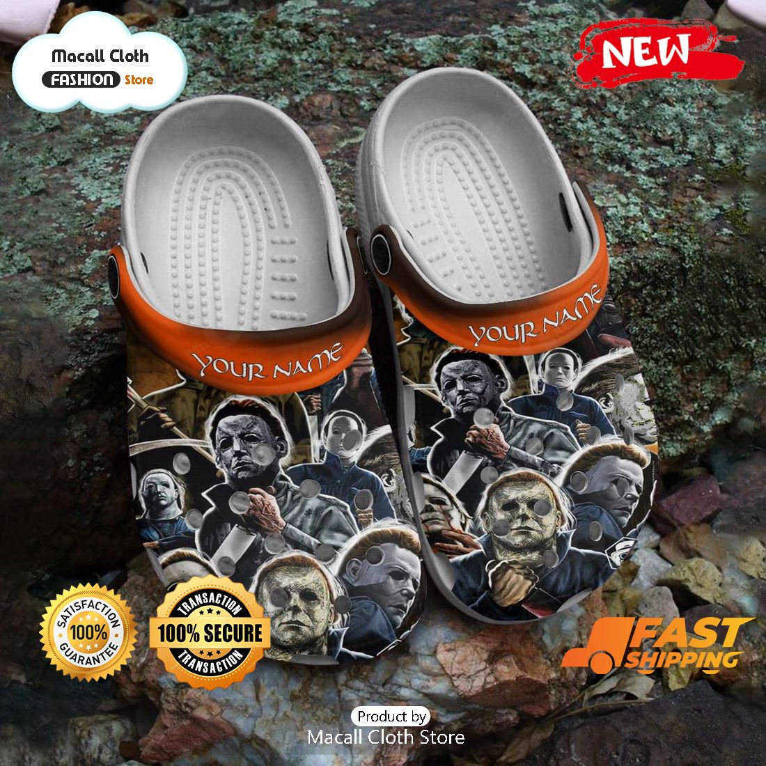 HOT Michael Myers Custom Crocs, Horror Crocs For Halloween Macall