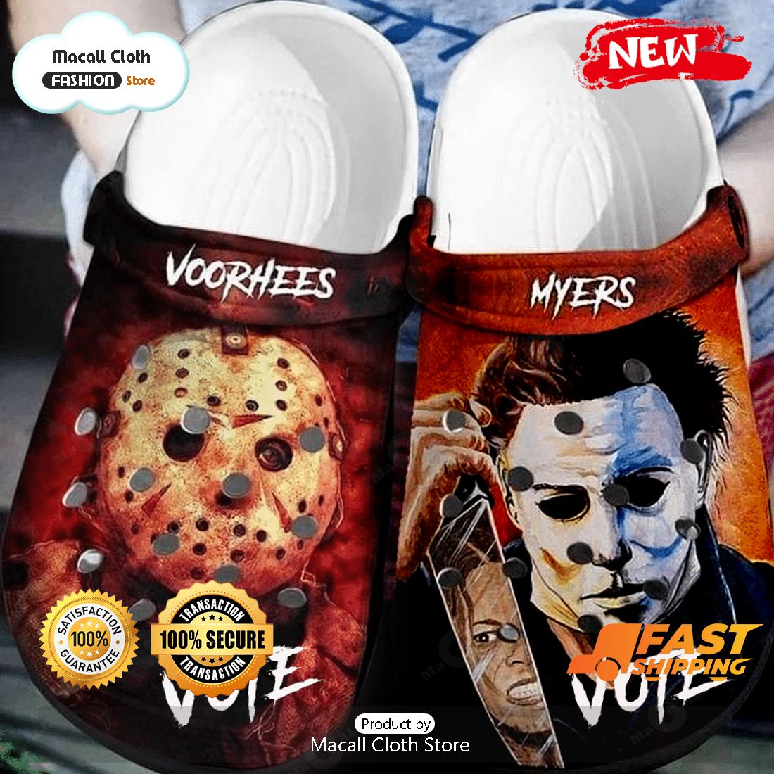 HOT Vote Horror Movie Characters Halloween Crocs HOT Vote Horror Movie Characters Halloween Crocs