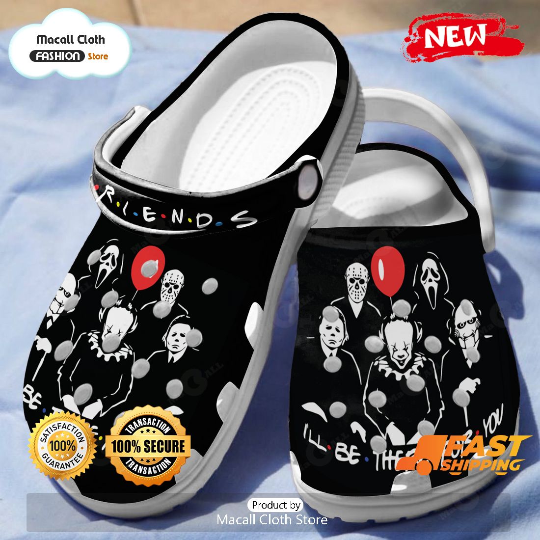 NEW Friends Horror Movie Characters Limited Edition Crocs NEW Friends Horror Movie Characters Limited Edition Crocs