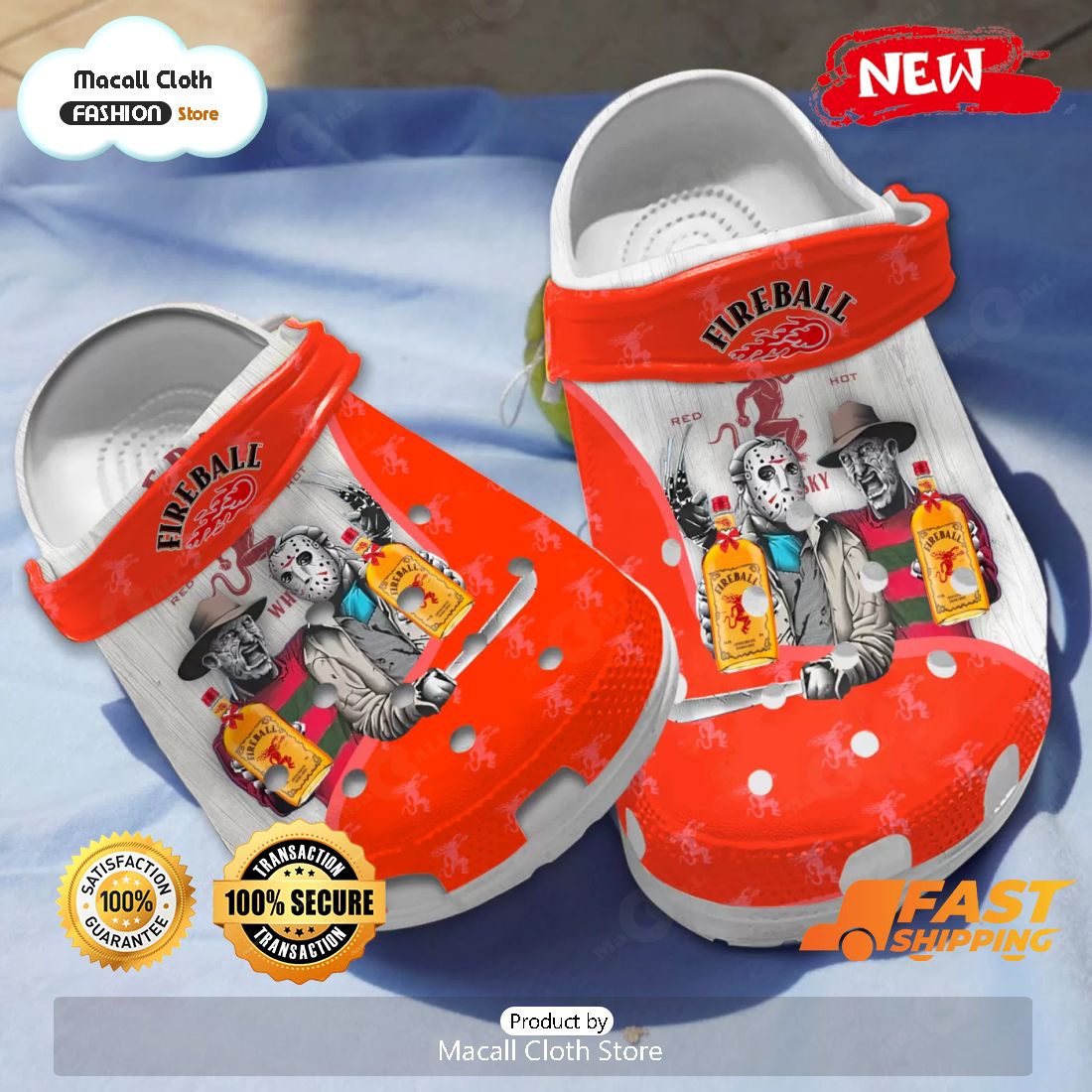 NEW Horror Characters – Fireball Cinnamon Whisky Crocs