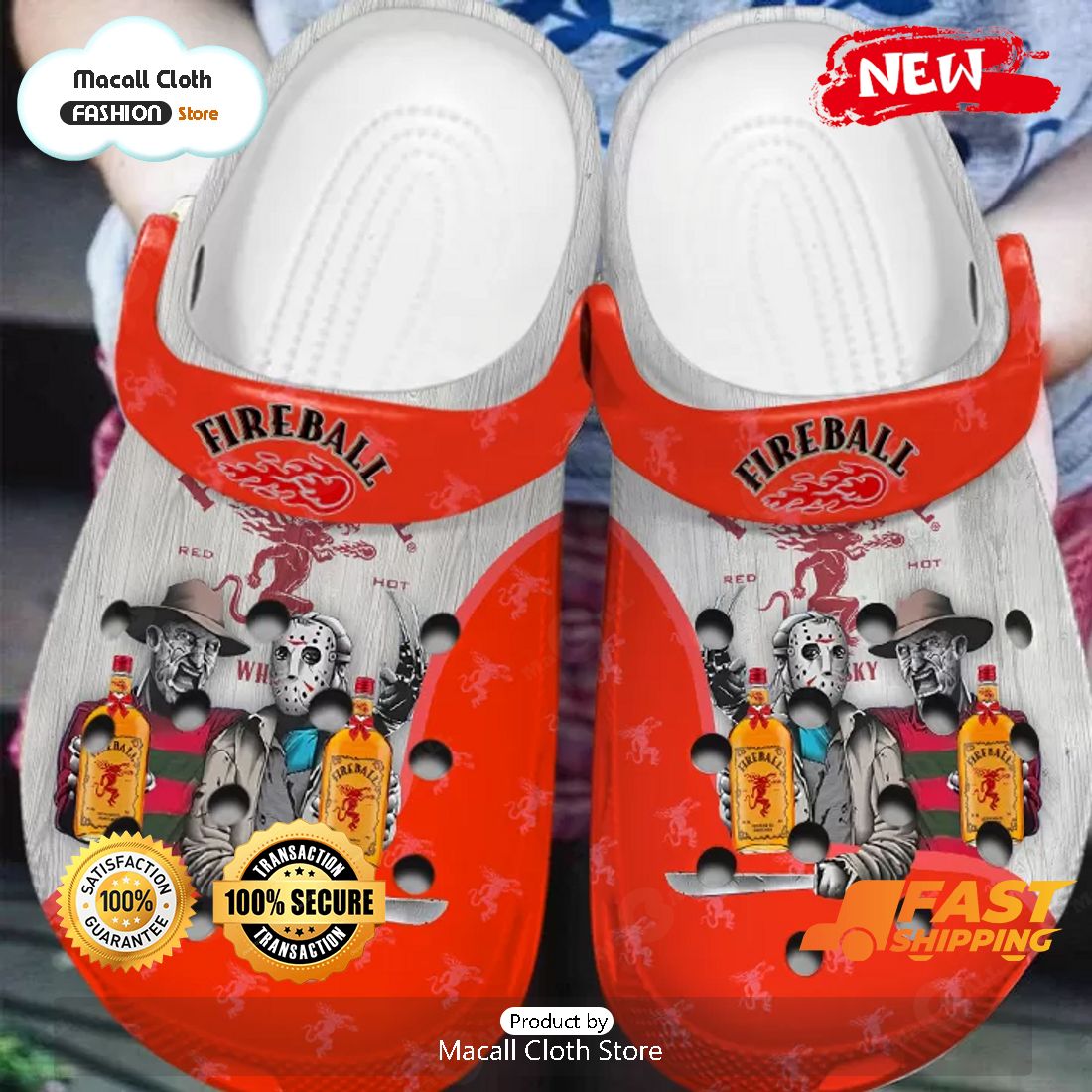 NEW Horror Characters – Fireball Cinnamon Whisky Crocs