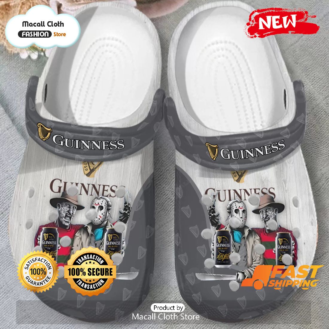 NEW Horror Characters - Guinness Crocs - Macall Cloth Store ...