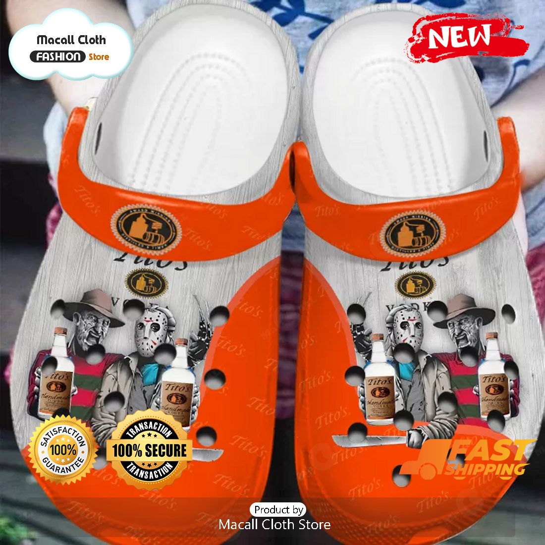 NEW Horror Characters – Tito’s Vodka Crocs