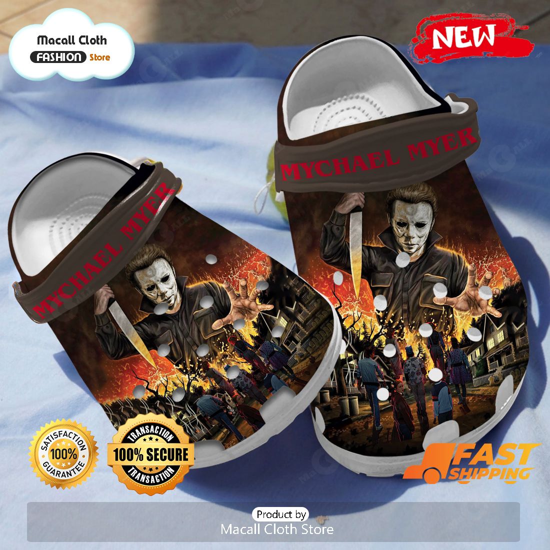 SALE Michael Myers x Stranger Things Halloween Crocs