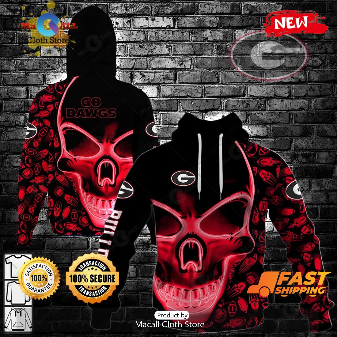 HOT NCAA Michigan Football 3D Neon Skull Design Hoodie Sweatshirt 3D HOT NCAA Michigan Football 3D Neon Skull Design Hoodie Sweatshirt 3D