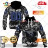 HOT Personalized CFL Edmonton Elks Special Camo Armed Forces Design Hoodie Sweatshirt 3D