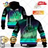 HOT Personalized CFL Edmonton Elks Northern Lights Style Hoodie Sweatshirt 3D