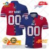 HOT Personalized NFL Baltimore Ravens Mix Jersey Style Polo Shirt