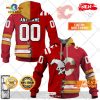 HOT Personalized NHL Edmonton Oilers Mix CFL Edmonton Elks Jersey Style Hoodie Sweatshirt 3D