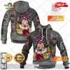 HOT Personalized NRL Canberra Raiders Mickey and Minnie Design Hoodie Sweatshirt 3D