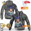 HOT Personalized NRL New Zealand Warriors Punisher Hoodie Sweatshirt 3D
