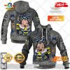 HOT Personalized NRL North Queensland Cowboys Mickey and Minnie Design Hoodie Sweatshirt 3D