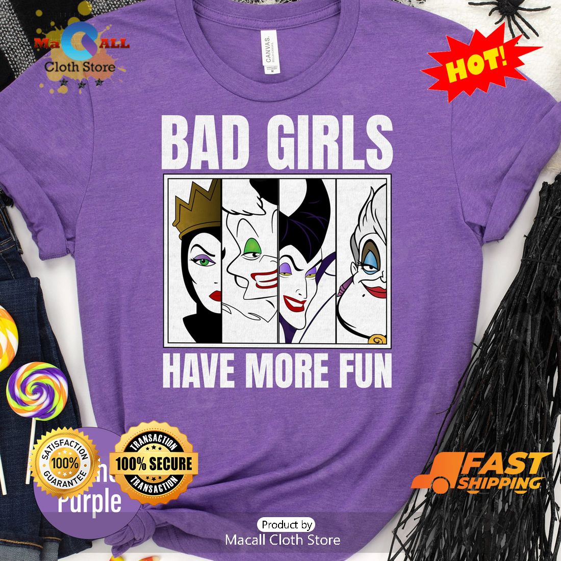 HOT Bad Girls Have More Fun Halloween Classic T-Shirt HOT Bad Girls Have More Fun Halloween Classic T-Shirt