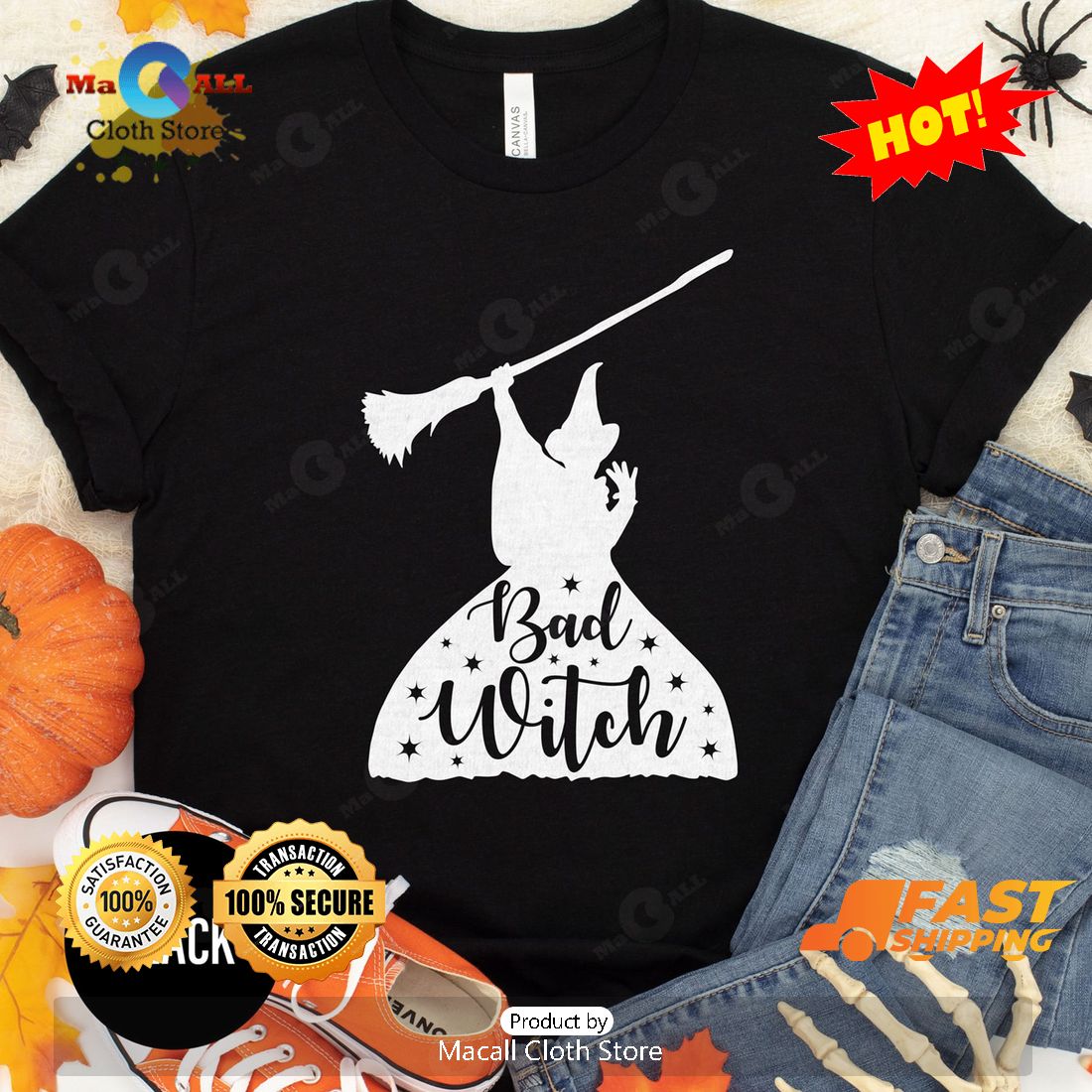 HOT Bad Witch Halloween Classic T-Shirt
