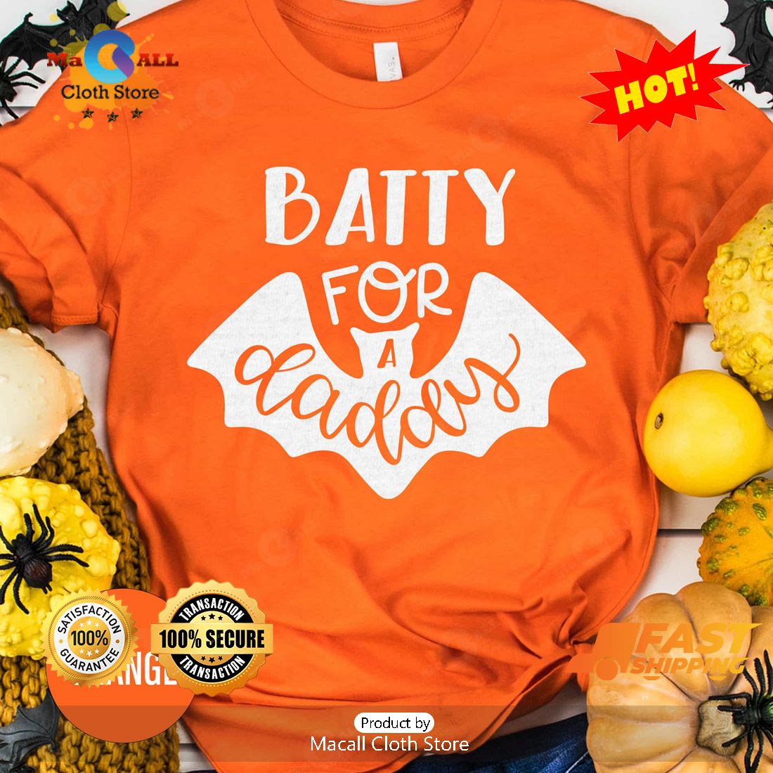 HOT Batty For a Daddy Halloween Classic T-Shirt HOT Batty For a Daddy Halloween Classic T-Shirt