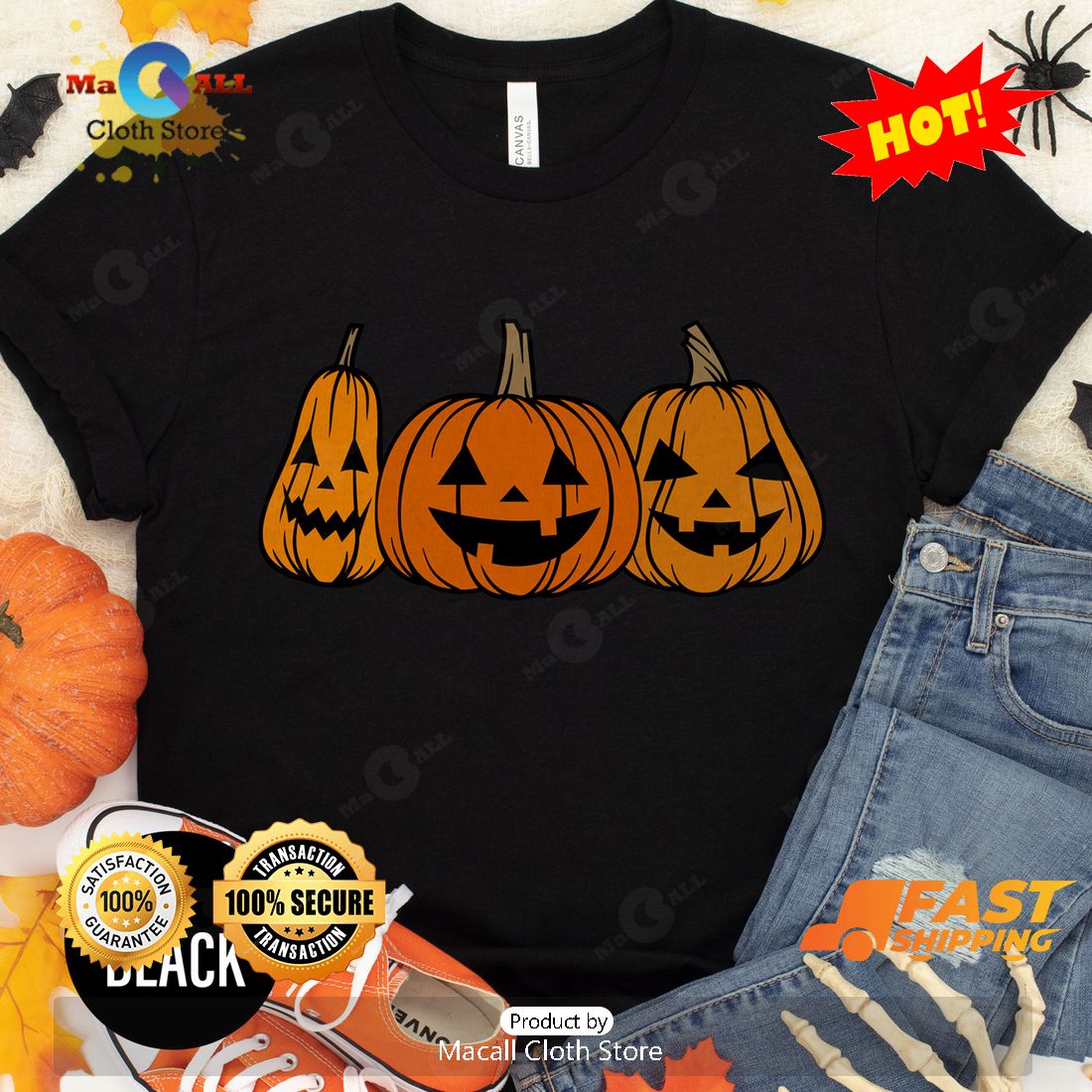 HOT Fall Pumpkin Halloween Classic T-Shirt HOT Fall Pumpkin Halloween Classic T-Shirt