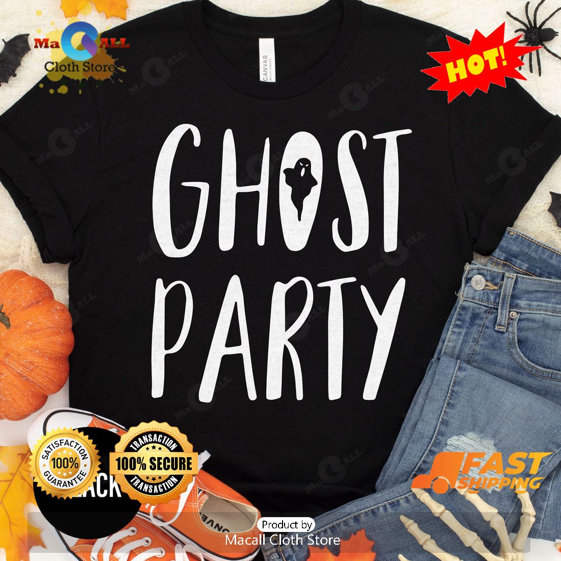 HOT Ghost Party Halloween Classic T-Shirt HOT Ghost Party Halloween Classic T-Shirt