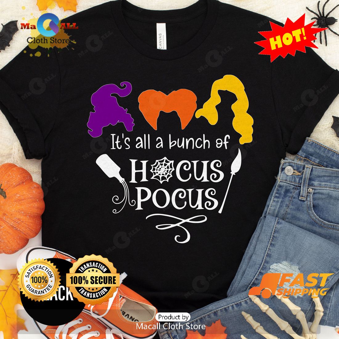 HOT It's All a bunch of hocus pocus Halloween Classic T-Shirt HOT It's All a bunch of hocus pocus Halloween Classic T-Shirt