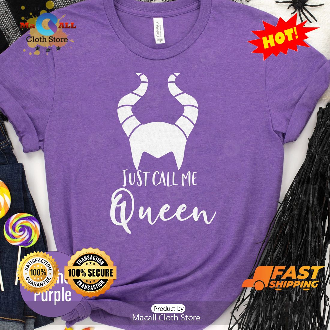 HOT Just call me queen disney halloween Halloween Classic T-Shirt