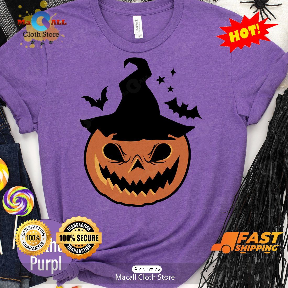 HOT Scary Pumpkin Halloween Classic T-Shirt HOT Scary Pumpkin Halloween Classic T-Shirt