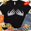 HOT Skeleton Pumpkin Boobies Halloween Classic T-Shirt