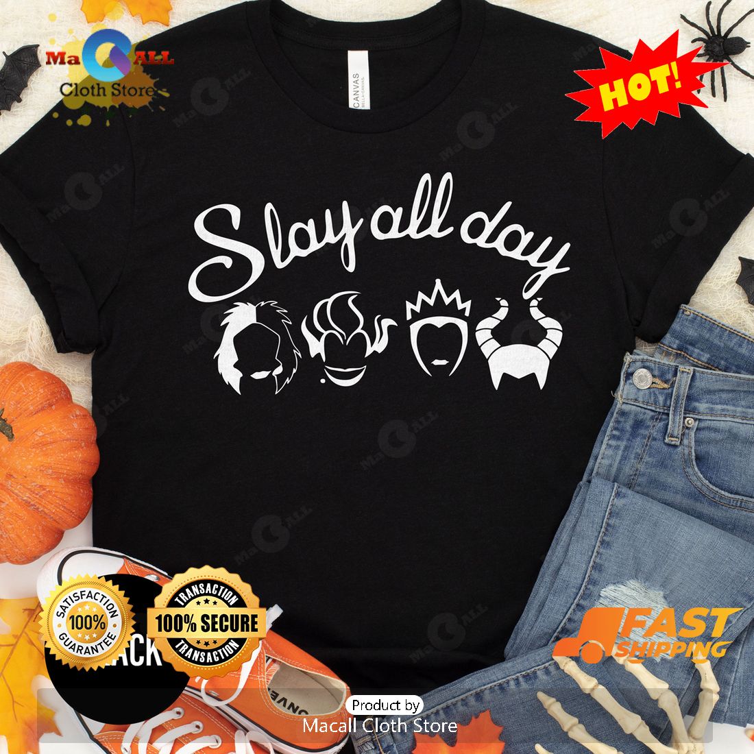 HOT Slay all day disney halloween Halloween Classic T-Shirt HOT Slay all day disney halloween Halloween Classic T-Shirt