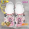 SALE Ghost Face Halloween Pink And White Crocs