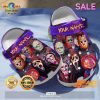 SALE Halloween Horror Face With Flowers Custom Name Crocs