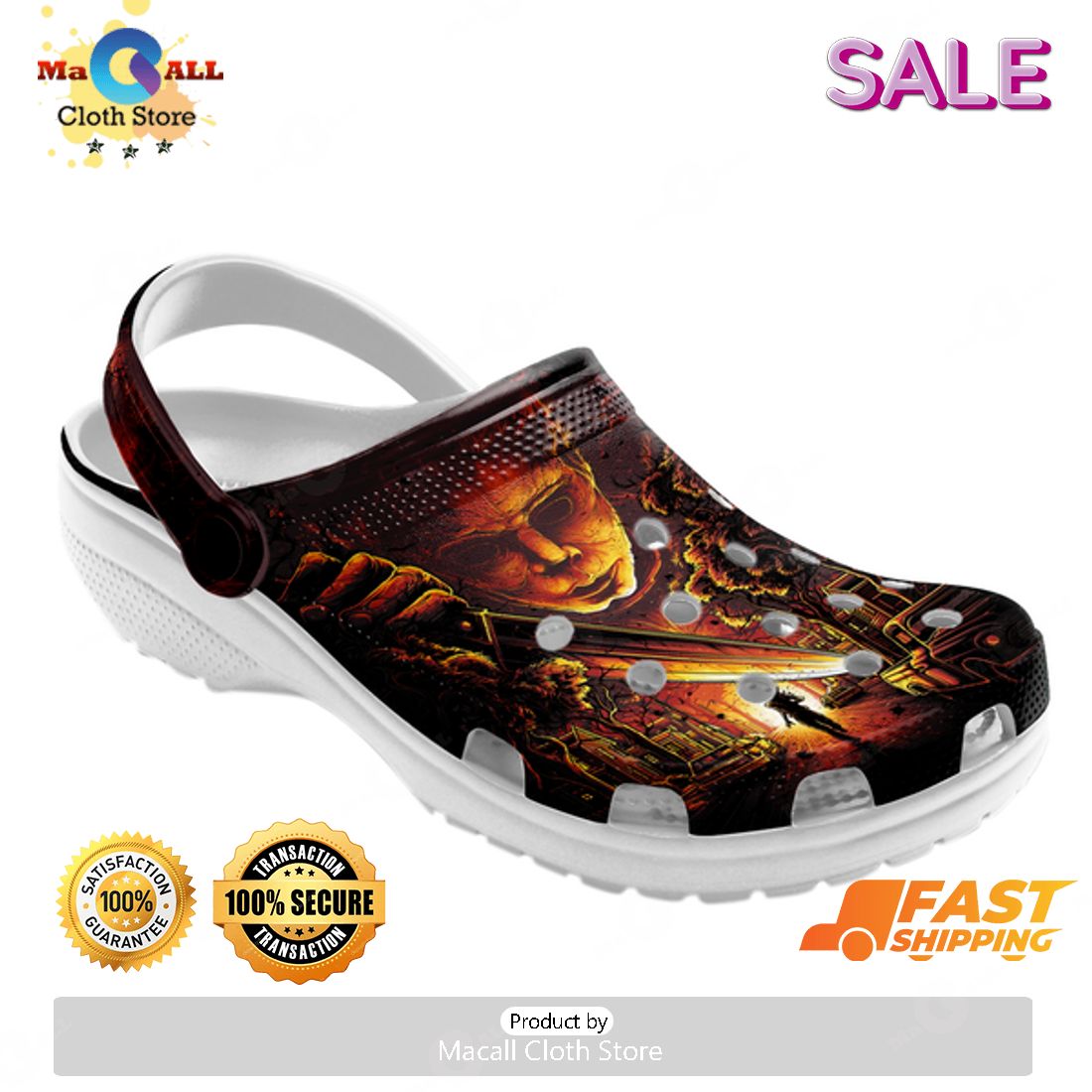 SALE Michael Myers Horror Night Halloween Crocs